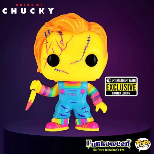 Child's Play Chucky Black Light Funko Pop! Vinyl Figure - Entertainment Earth Exclusive
