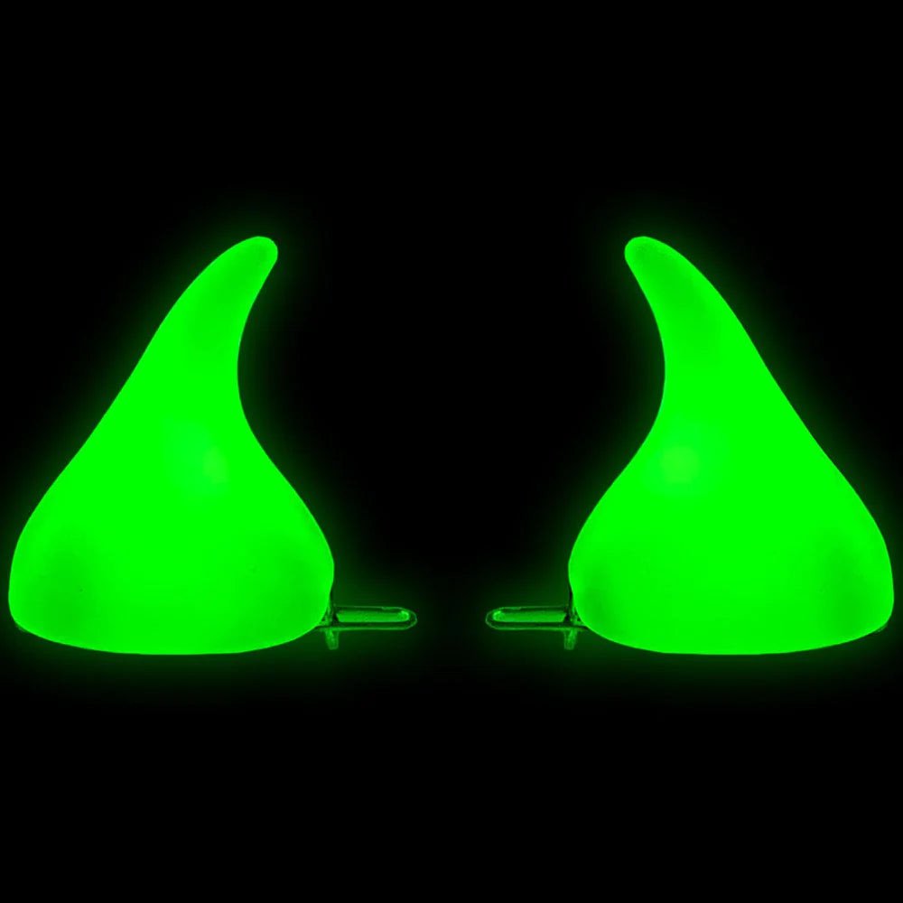 Horror Hair Horns - Glow In Dark