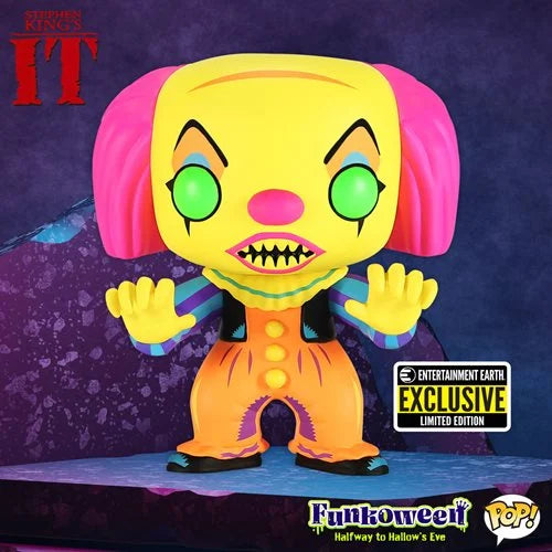 IT Pennywise Black Light Funko Pop! - Entertainment Earth Exclusive