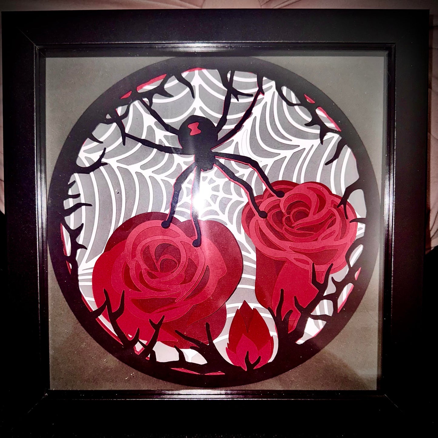 3D Black Widow Shadowbox